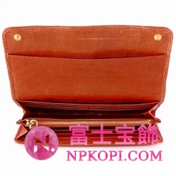 ミュウミュウ MIU MIU 長財布 サイフ 財布 さいふ オレンジ 5M1109-MATELASSE-LUX-PAPAYA